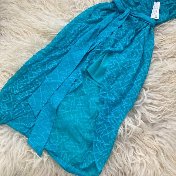 ALICE AND OLIVIA Darva Wrap-effect Swiss-dot Silk And Cotton-blend Midi Dress - Picture 4 of 15